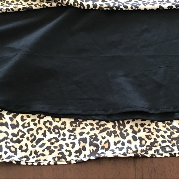 Chico’s 0 Skirt Leopard Cheetah Animal Print Flared Maxi Lined Jungle Chic Class - Picture 8 of 13